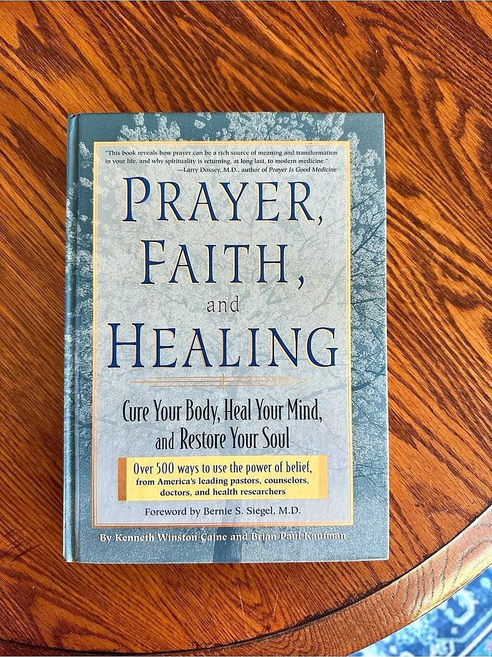 Rodale Books Prayer, Faith, and Healing Hardcover Blue & White